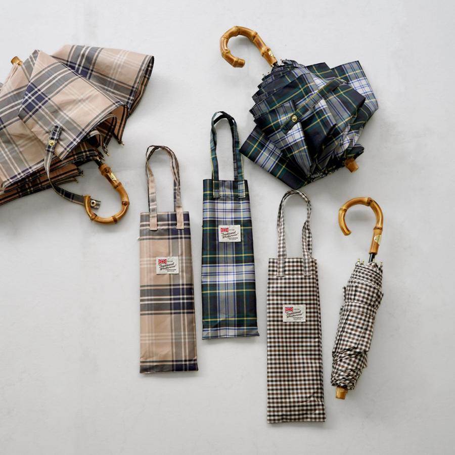 トラディショナルウェザーウェア　　　折り畳み傘　マドラスチェック柄 TRADITIONAL WEATHERWEAR（トラディショナル ウェザーウェア