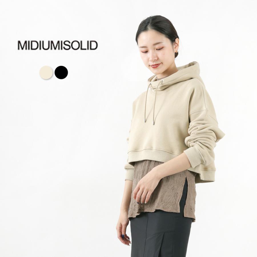 MIDIUMISOLID（ミディウミソリッド） フーデッド ショート プル
