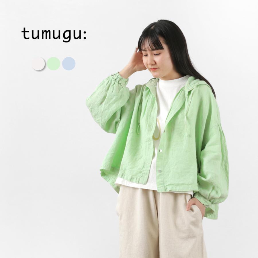 tumugu TUMUGU(ツムグ) ソリトリネン フードブラウス tumugu TUMUGU(ツムグ) ソリトリネン フードブラウス