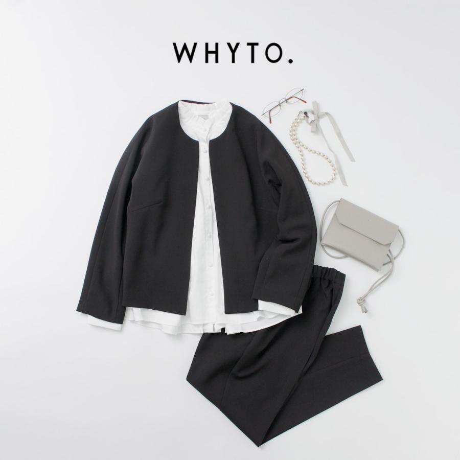 WHYTO（ホワイト） WHYTO.（ホワイト） ノーカラージャケット