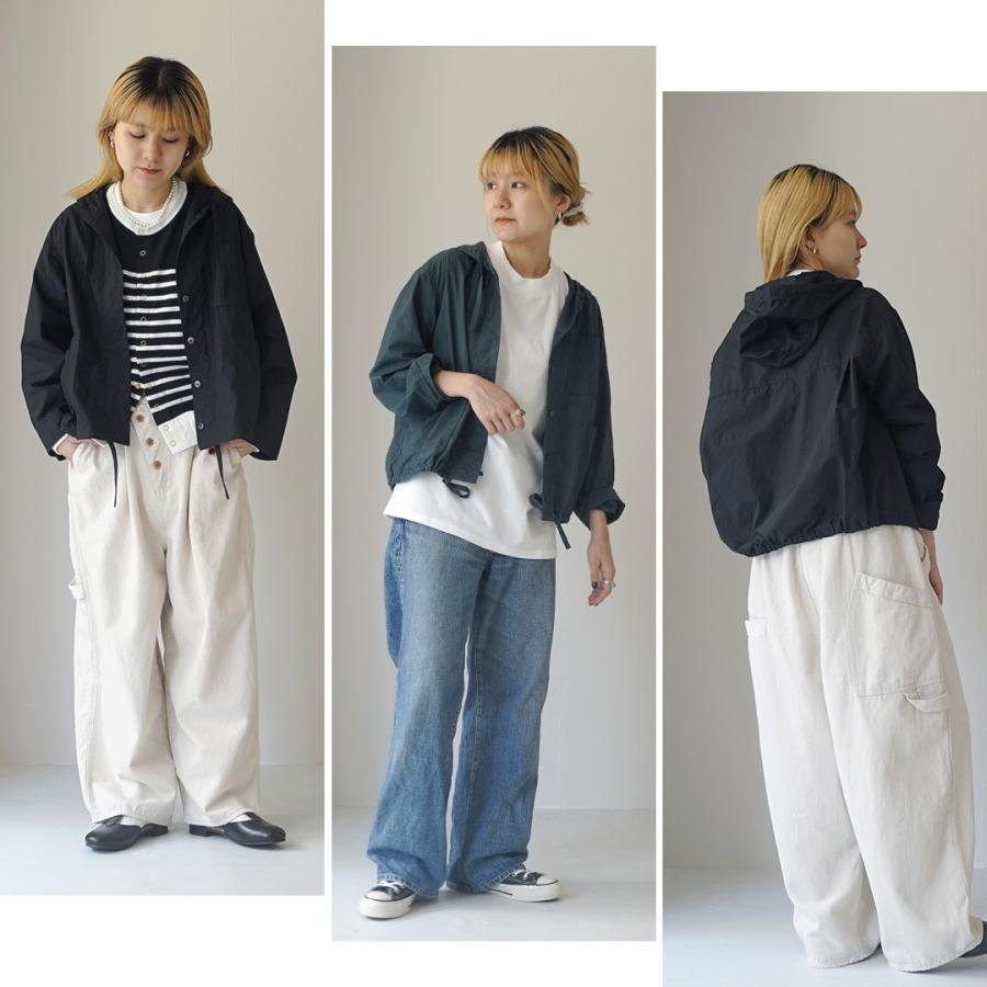 MidiUmi✨️フード付きショートシャツ ライトアウター ライトジャケット Midi Umi(ミディウミ) hooded short shirt フード付きショートシャツ