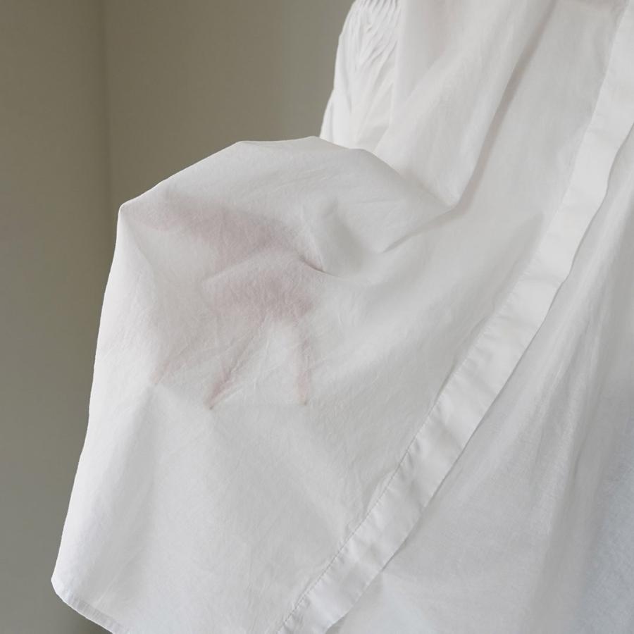 mizuiroind（ミズイロインド） ピンタック パフスリーブ シャツ