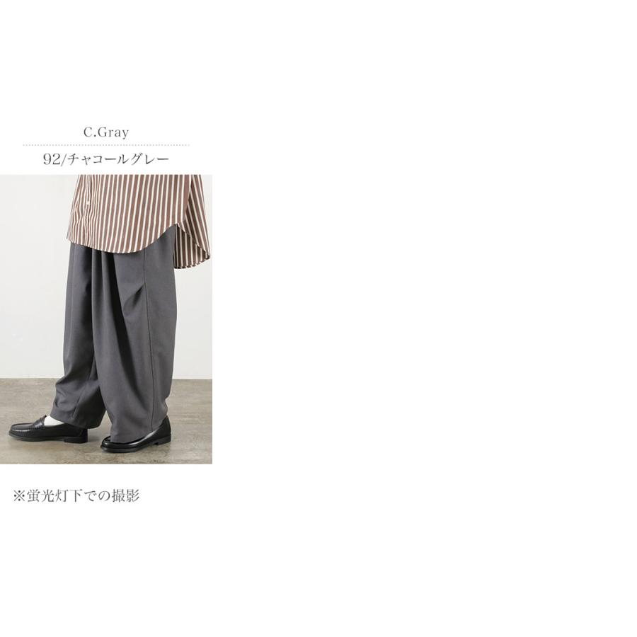 mizuiro ind（ミズイロインド） ワイド カーゴ パンツ 日本製 / レディース イージーパンツ ウエストゴム 総ゴム ゆったりの画像