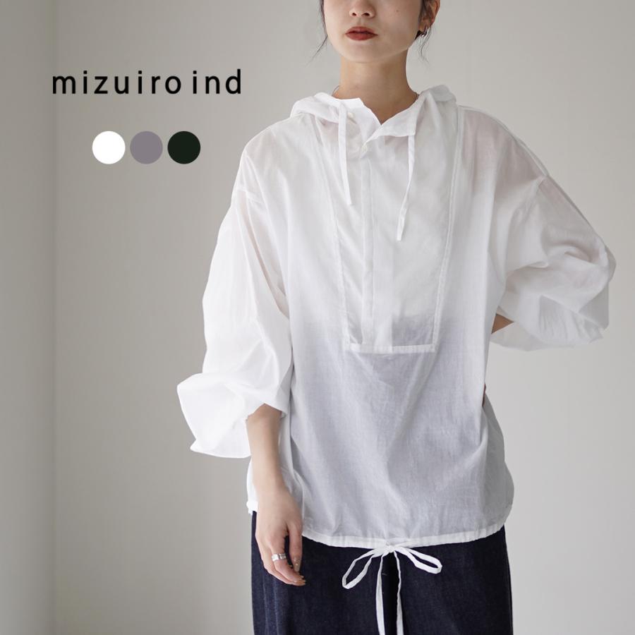 mizuiroind（ミズイロインド） フーデッド シャツ / フード フーディー