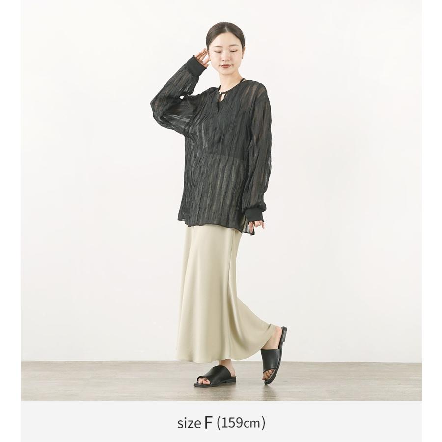 CHIGNON CHIGNON（シニヨン） シアーチェック ワッシャーブラウス 