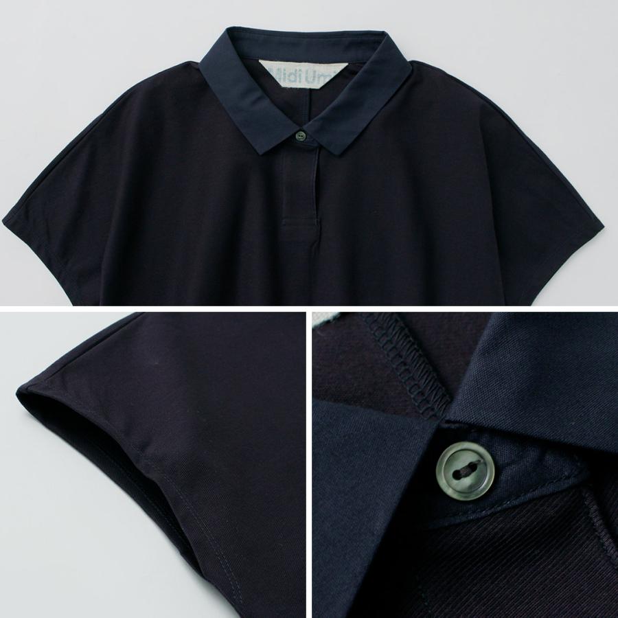 midiumi ポロシャツ ホワイト MidiUmi ワイドニットポロ｜ MARcourt ONLINE STORE - マーコート