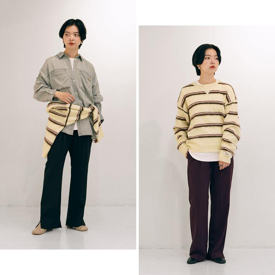 YENN 【予約販売：10月下旬発送予定】YENN（イェン） SIDE SLIT SLACKS