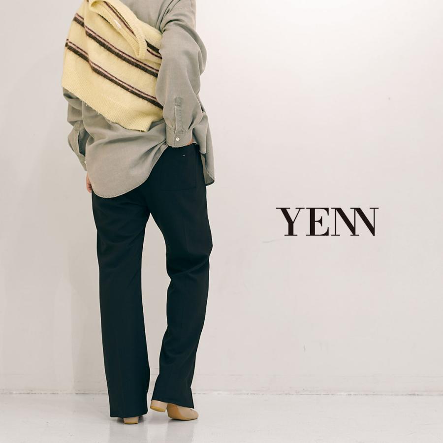 YENN 【予約販売：10月中旬発送予定】YENN（イェン） SIDE SLIT SLACKS