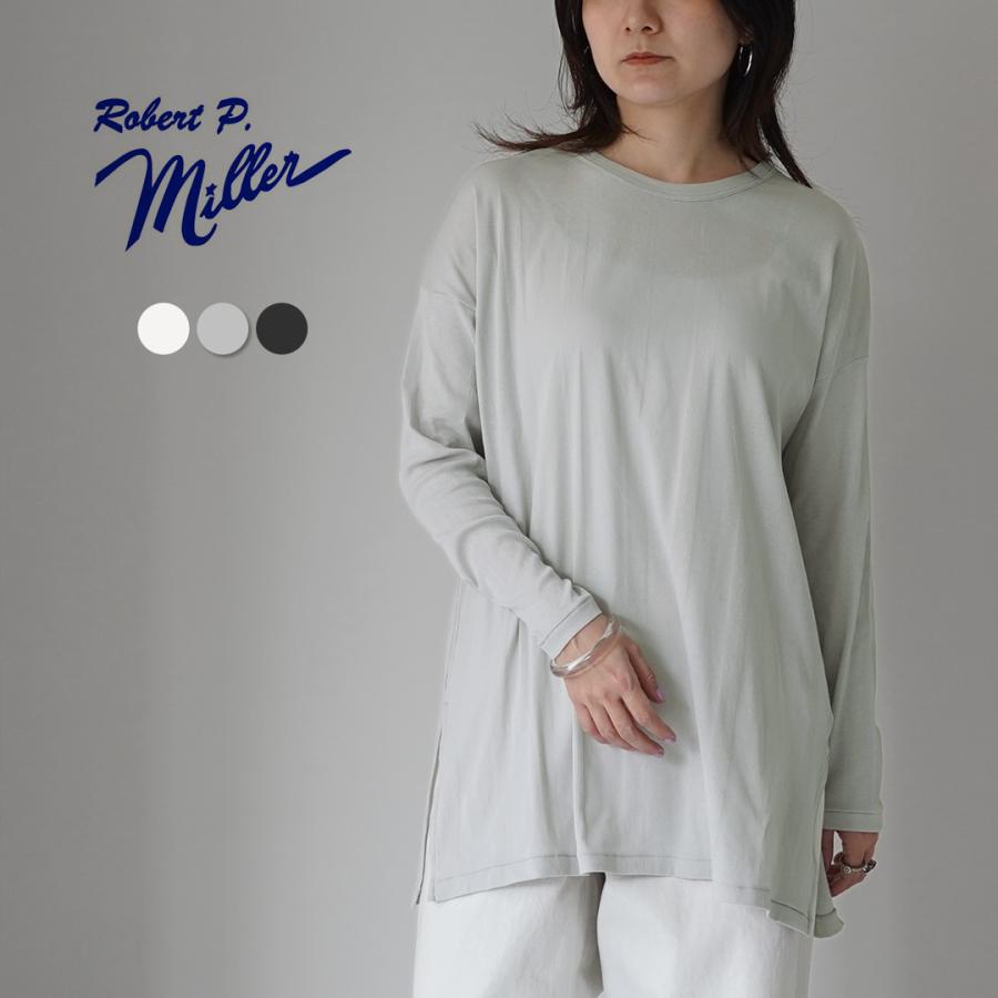 Light Sheer Cotton RIB Flareスリーブ Robert P. Miller（ロバート・ピー・ミラー） ライトパネルリブ クルー