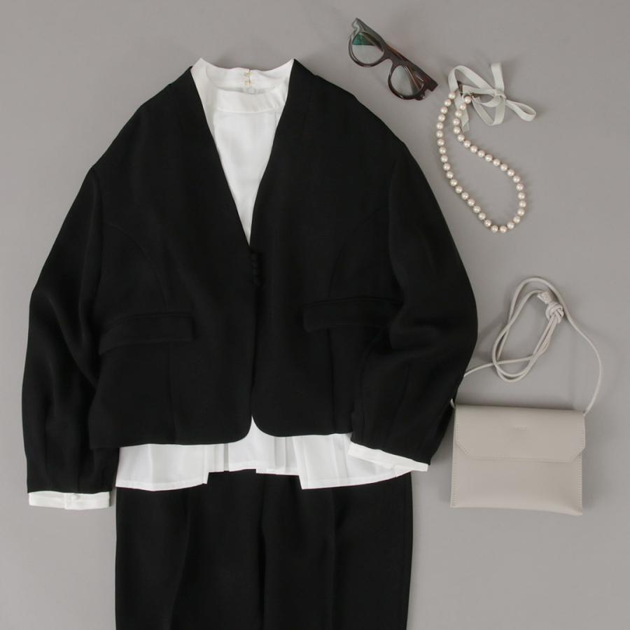 WHYTO（ホワイト） WHYTO.（ホワイト） フロント プリーツ ブラウス