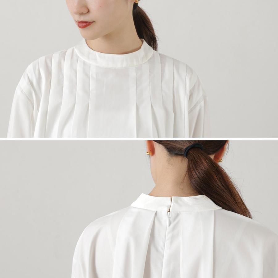 WHYTO（ホワイト） WHYTO.（ホワイト） フロント プリーツ ブラウス