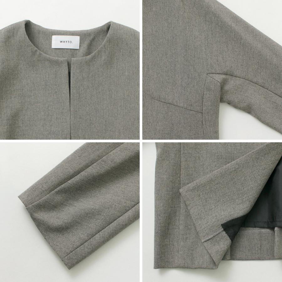 WHYTO（ホワイト） WHYTO.（ホワイト） ノーカラー ショート