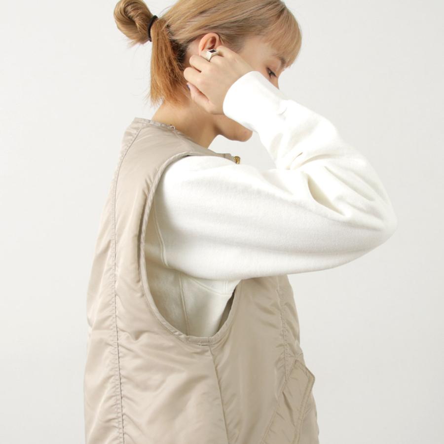 kha:ki（カーキ） ボトルネック リバーシブル ベスト / レディース 前