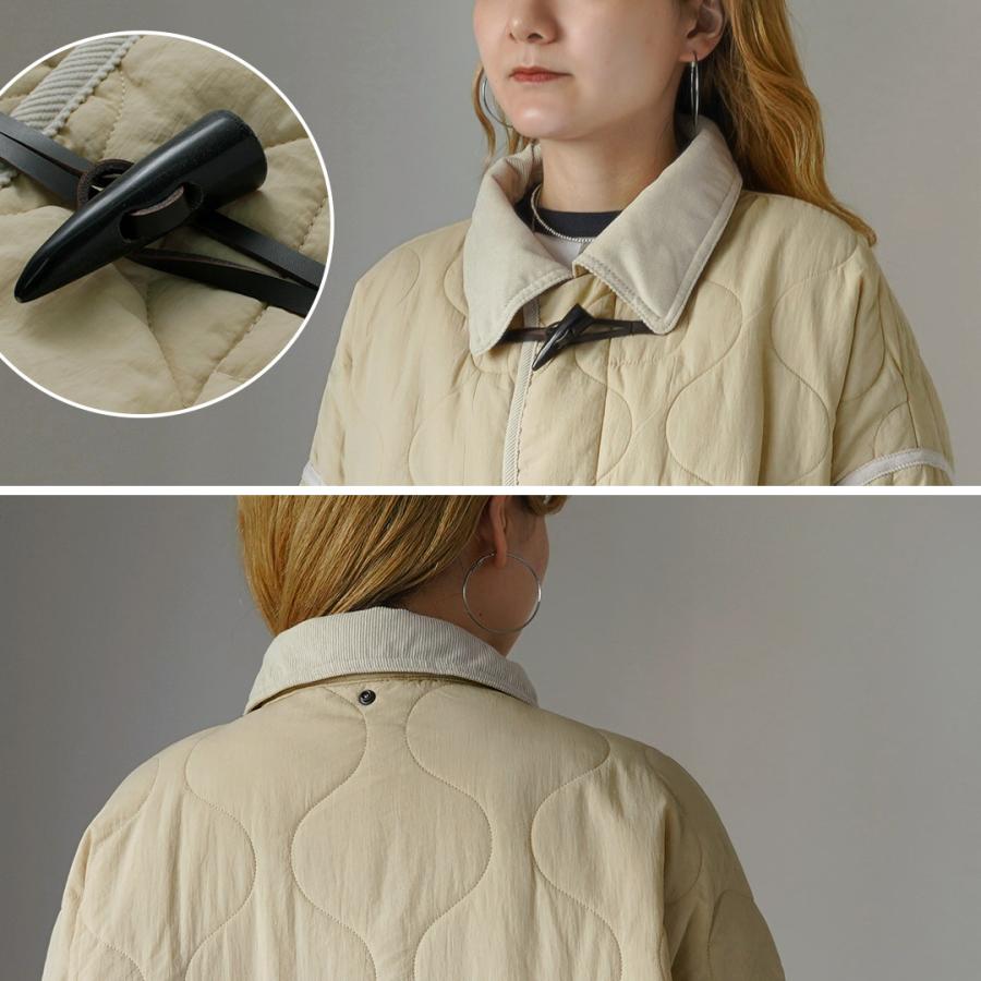 kha:ki（カーキ） ミリタリー キルト ダッフルコート / レディース