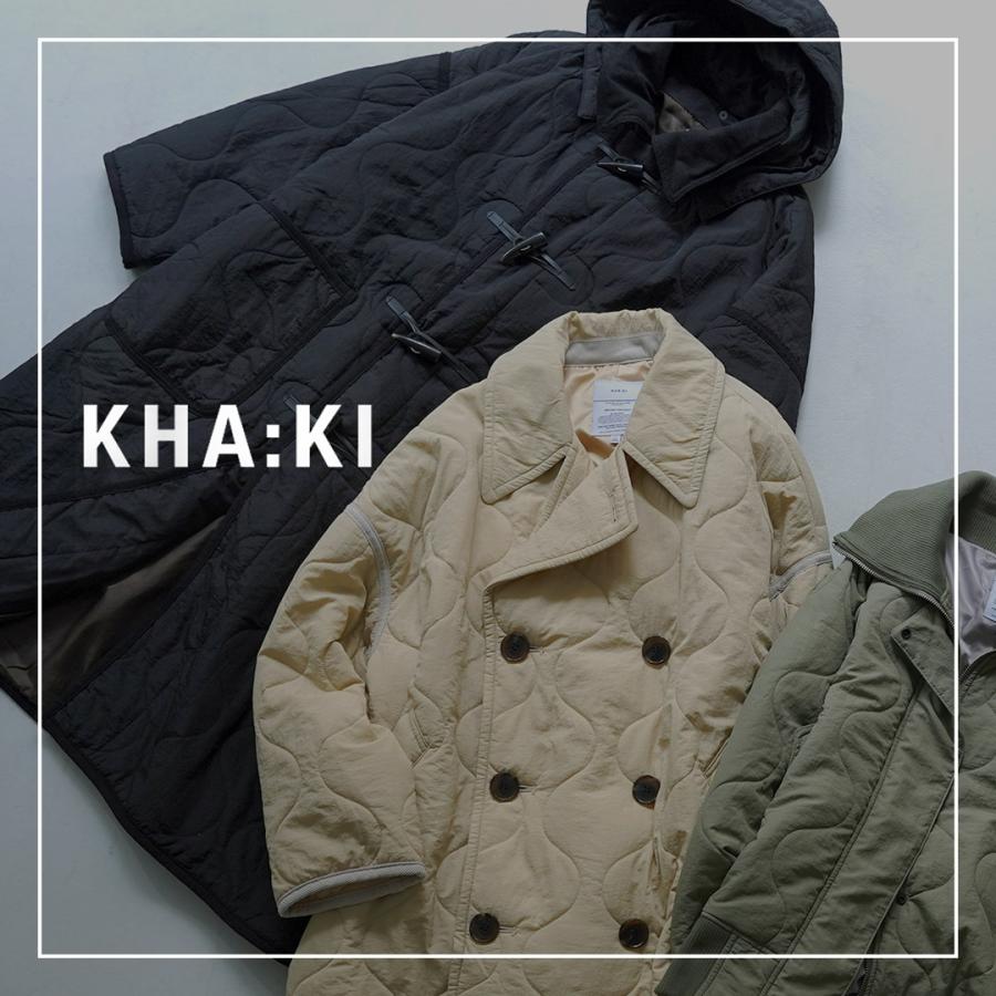 kha:ki（カーキ） ミリタリー キルト ダッフルコート / レディース