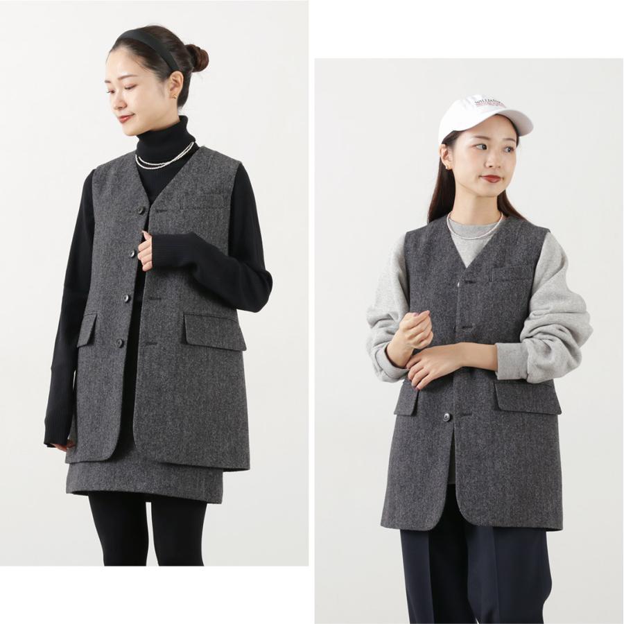 Shinzone(シンゾーン)｜ヘリンボーンジレ/グレー の通販｜ELLESHOP 