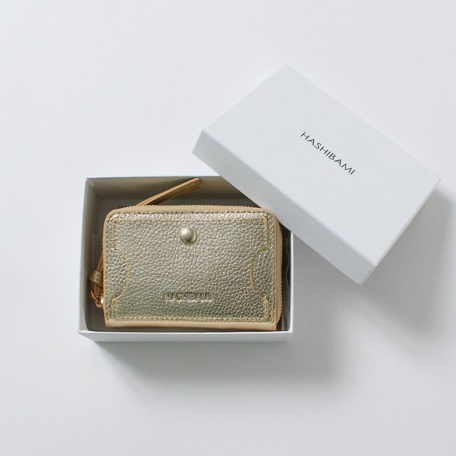 新品★HASHIBAMI PECHINCHAR 三つ折り財布　ゴールド Hashibami（ハシバミ） 財布 本革 皮製品 ウォレット レディース 3