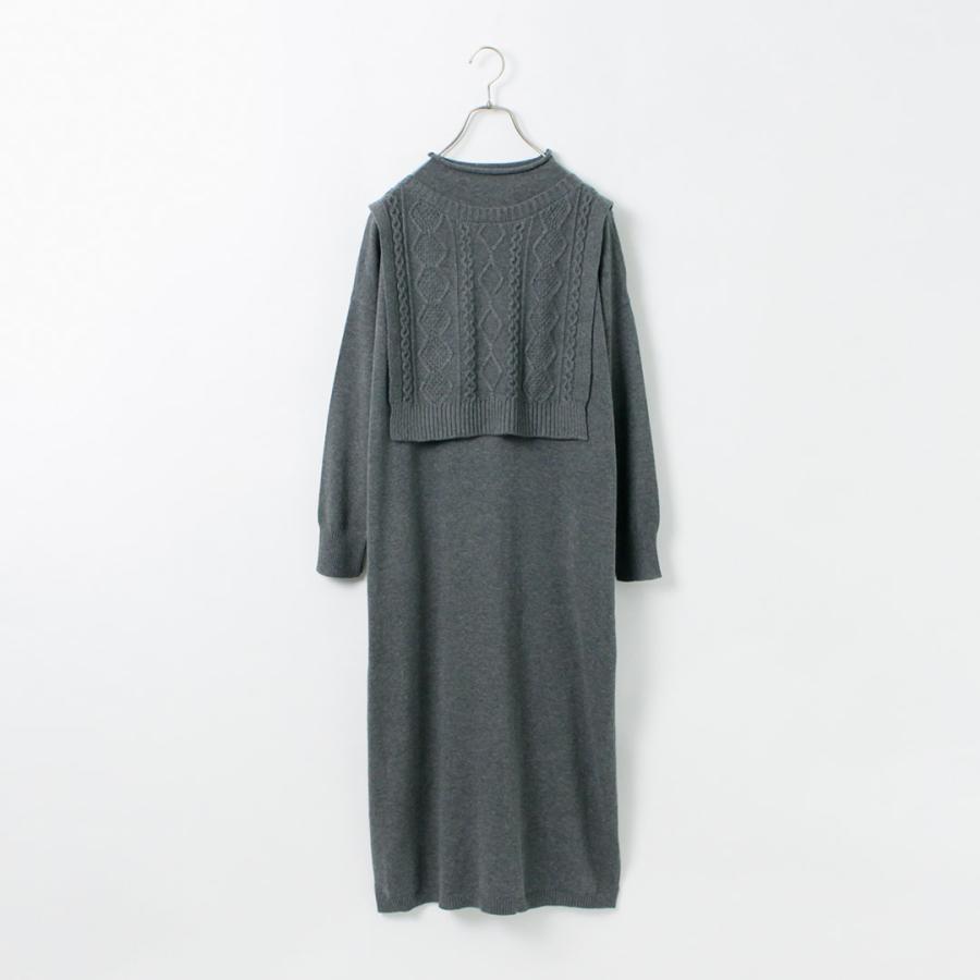 mao made（マオメイド） カラー別注 やわらかコットン レイヤード風