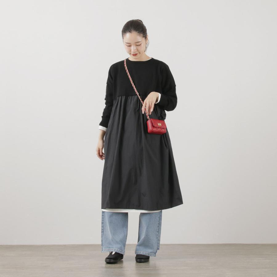 mao made（マオメイド） カラー別注 異素材切り替え ワイド2WAY