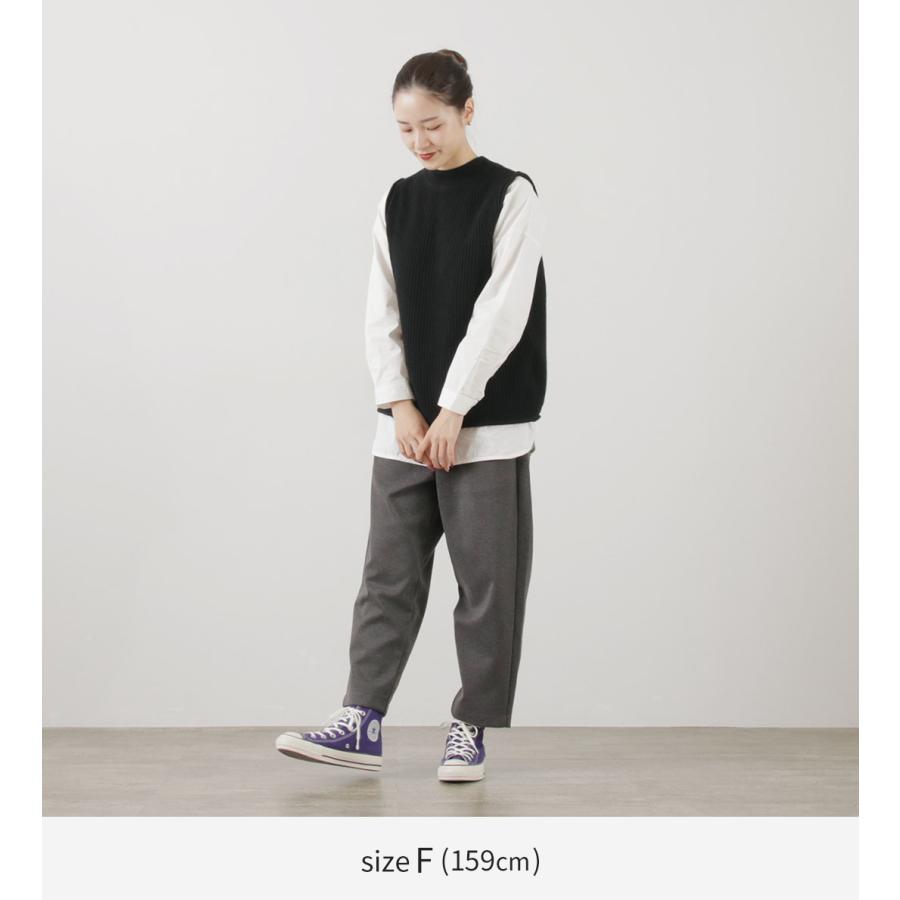 mao made（マオメイド） JAPAN KNIT シャペウ モックネック 2WAYベスト