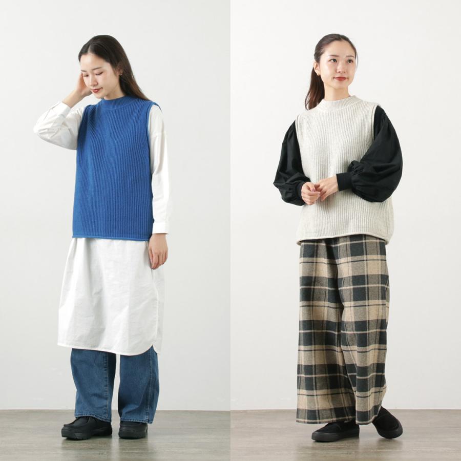 mao made（マオメイド） JAPAN KNIT シャペウ モックネック 2WAYベスト