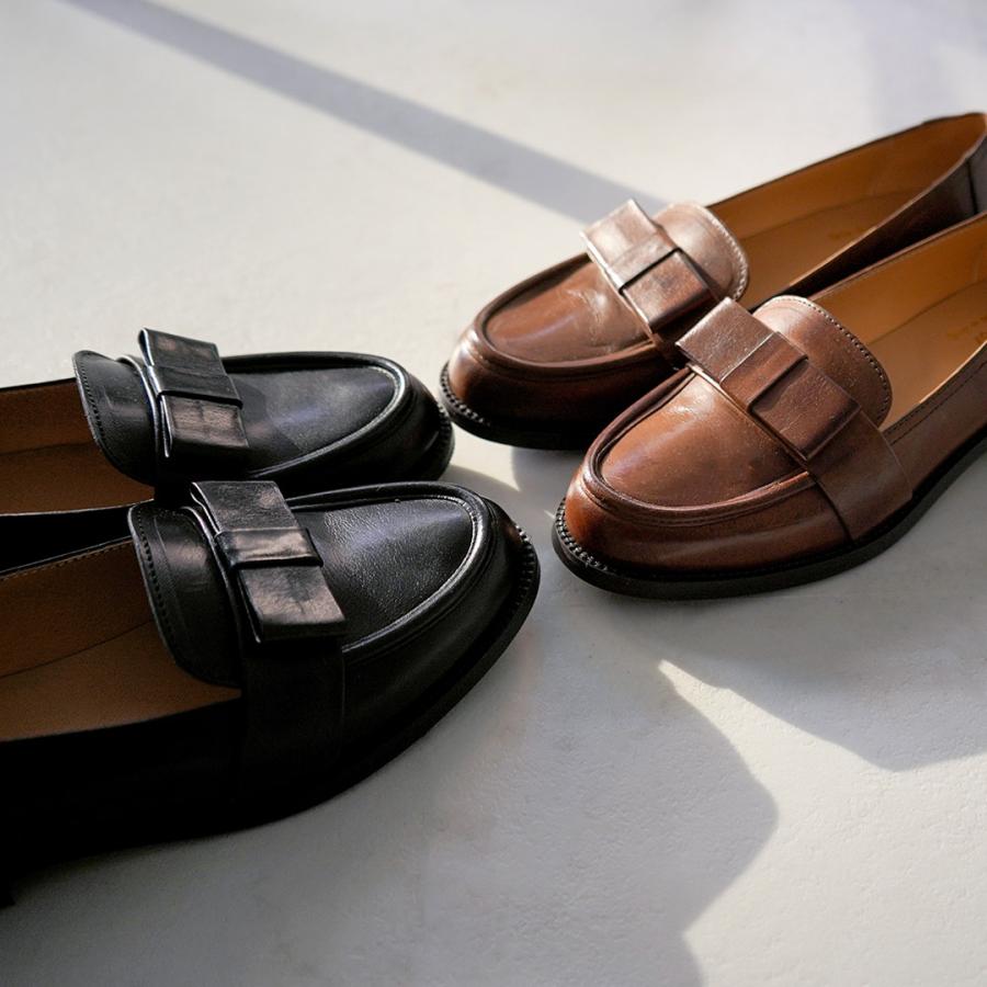 Diego Bellini（ディエゴベリーニ） カラー別注 リボンローファー