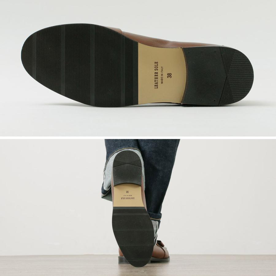 Diego Bellini ディエゴベリーニ　ローファー　リボン　約23 黒36 Diego Bellini（ディエゴベリーニ） カラー別注 リボンローファー