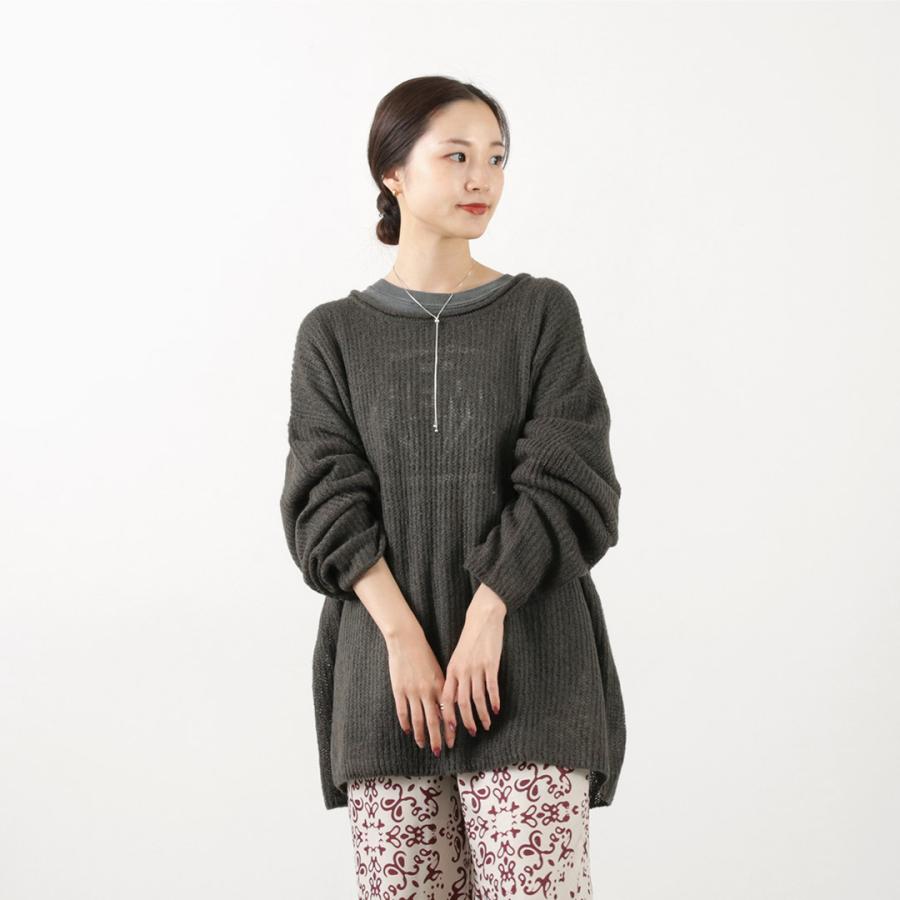 チーベア　大きめのミンクの様なモヘア CHIGNON CHIGNON（シニヨン） モヘア混片畦ルーズニット / レディース