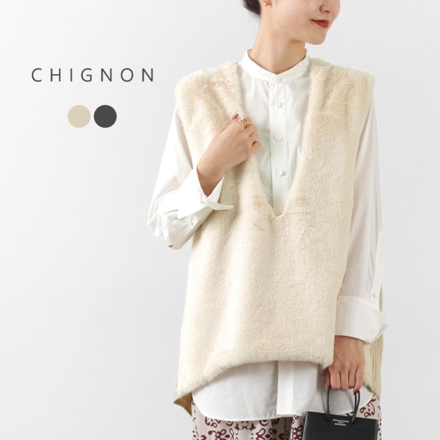 CHIGNON（シニヨン） ファードッキング ベスト / レディース ニット