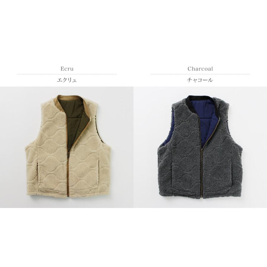 FNOR（エフノア） キルトシープボア MIL ベスト / メンズ レディース
