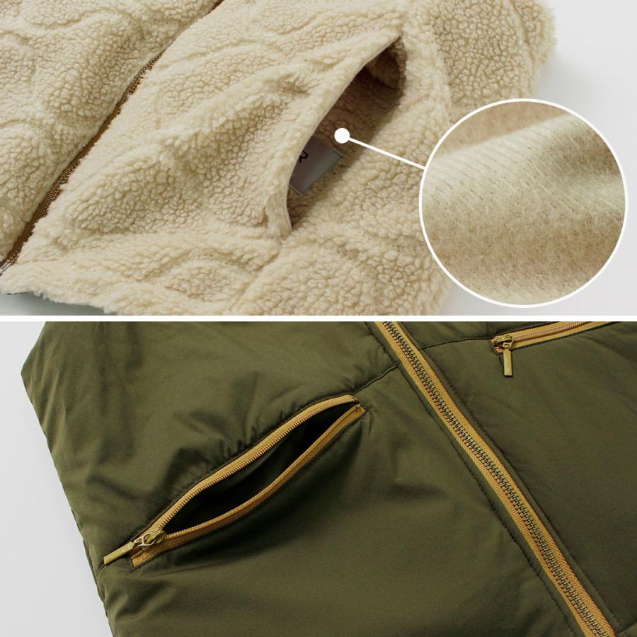 FNOR（エフノア） キルトシープボア MIL ベスト / メンズ レディース