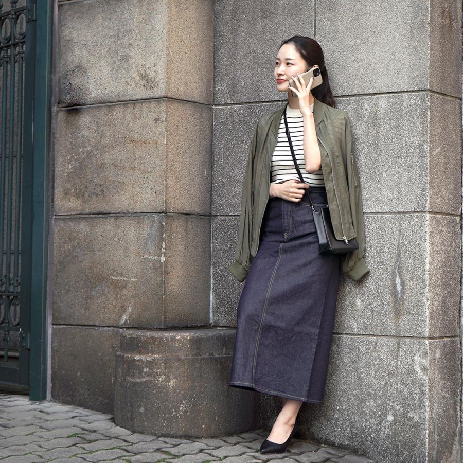 woadblue（ウォードブルー） Iライン デニムスカート / レディース