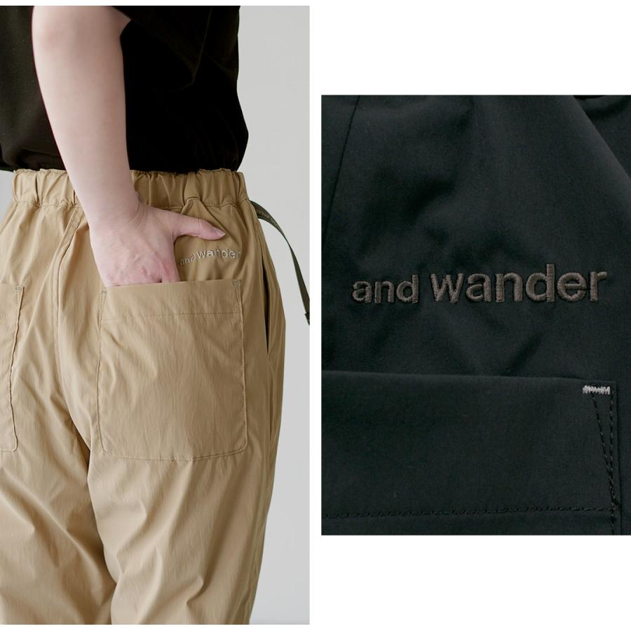 and wander（アンドワンダー） UVカット ストレッチパンツ 日本製