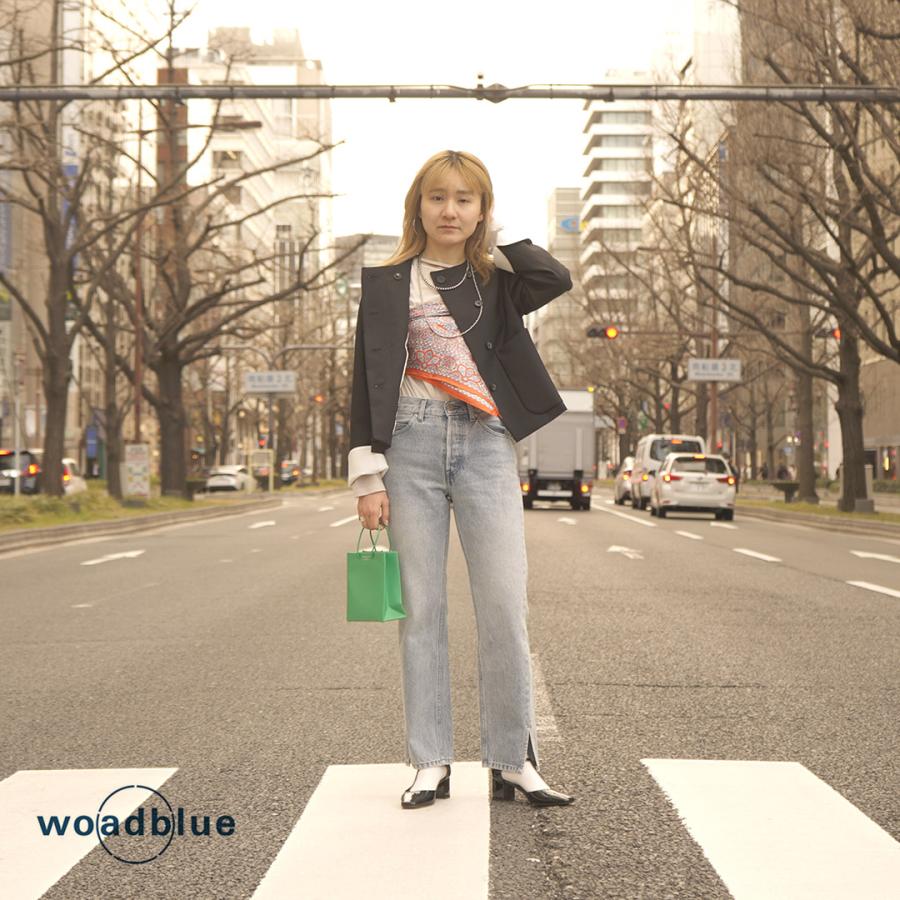 WOADBLUE（ウォードブルー） 157 スリットストレートパンツ / レディース ボトムス パンツ ジーンズ 綿_7