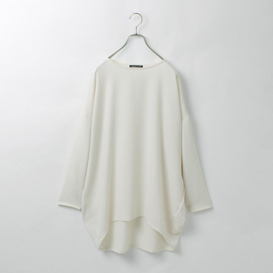 mizuiroind（ミズイロインド） ジョーゼット ボートネック コクーン