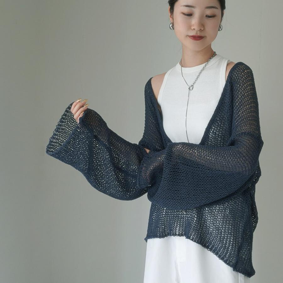 ETRE TOKYO（エトレトウキョウ） フィッシュネットVネックニットプル 