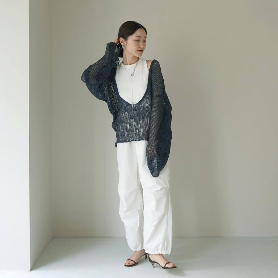 ETRE TOKYO（エトレトウキョウ） フィッシュネットVネックニットプル 