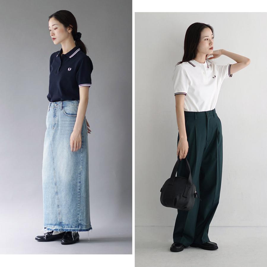 大人気　G3600 フレッドペリー　ポロシャツ　半袖　36 S 水色　白 FRED PERRY（フレッドペリー） G3600 TWIN TIPPED ポロシャツ