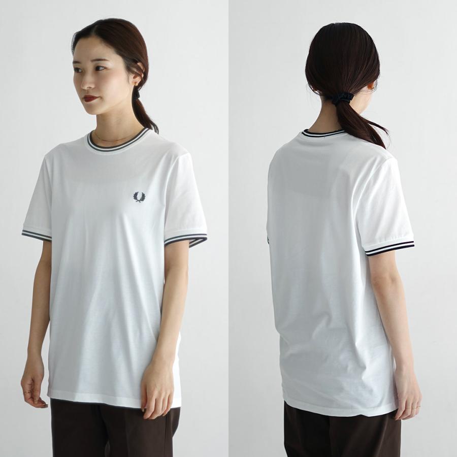 FRED PERRY（フレッドペリー） ツイン ティップド Tシャツ / レディース 半袖の画像
