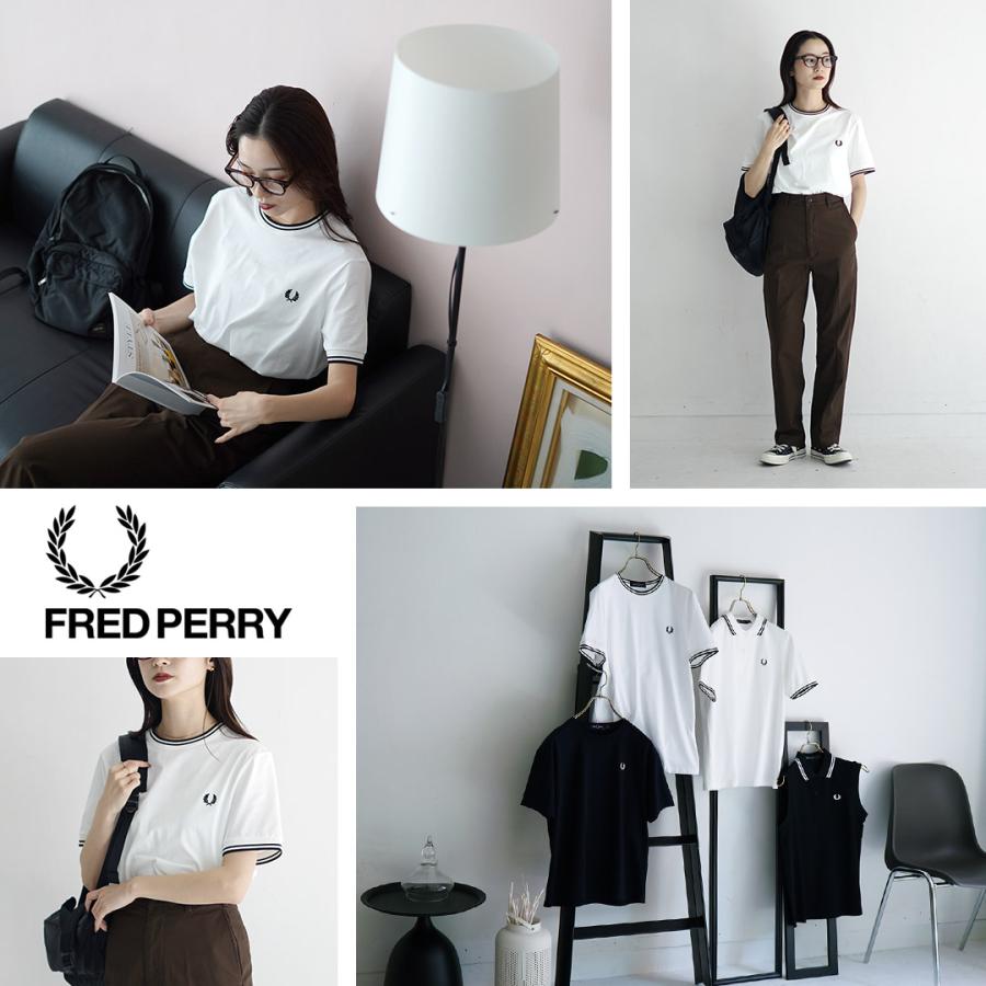 FRED PERRY（フレッドペリー） ツイン ティップド Tシャツ / レディース 半袖の画像