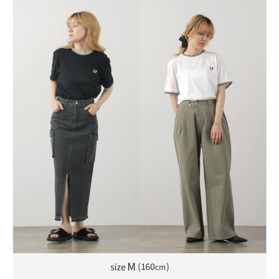 FRED PERRY（フレッドペリー） ツイン ティップド Tシャツ / レディース 半袖の画像