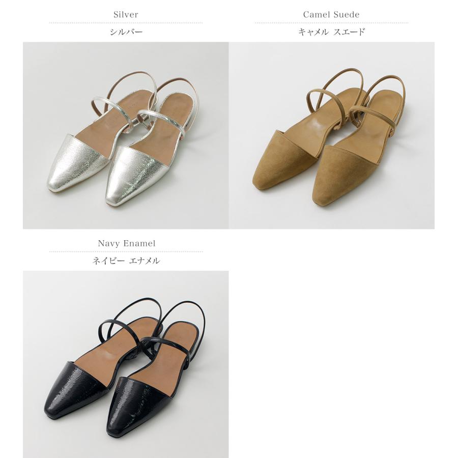 ATELIER BRUGGE（アトリエブルージュ） Wストラップ サンダル / レディース 本革 エナメル スエード 日本製 W Strap Sandal｜daigochi｜05