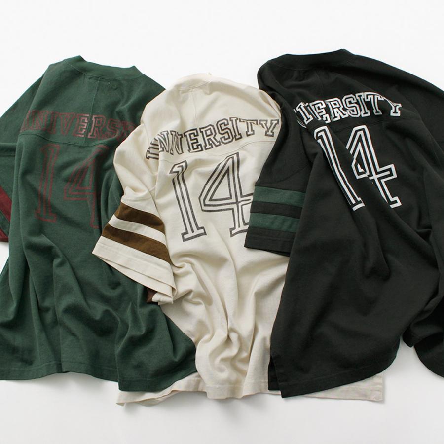 REMI RELIEF（レミ レリーフ） SP加工R/C天竺フットボールT(14