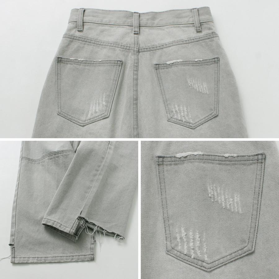 YENN YENN（イェン） ハイライズ タックワイドパンツ / レディース