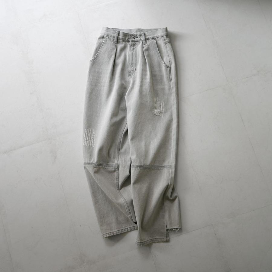 YENN YENN（イェン） ハイライズ タックワイドパンツ