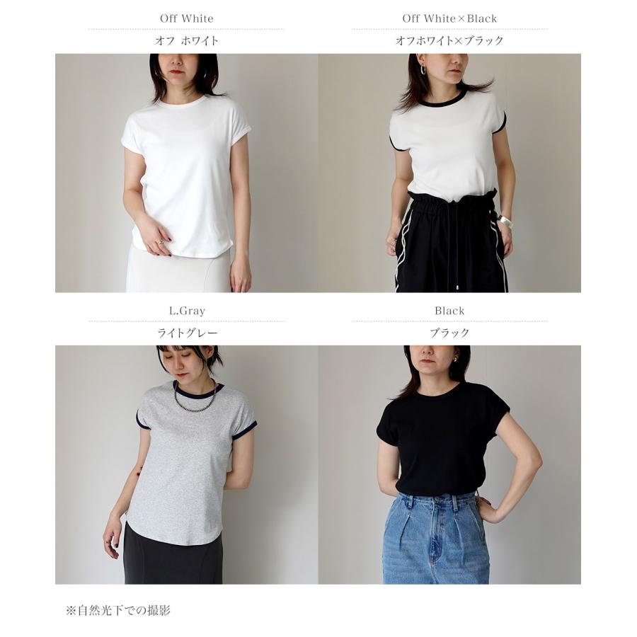 YENN YENN（イェン） ショートスリーブ リブ 半袖 Tシャツ