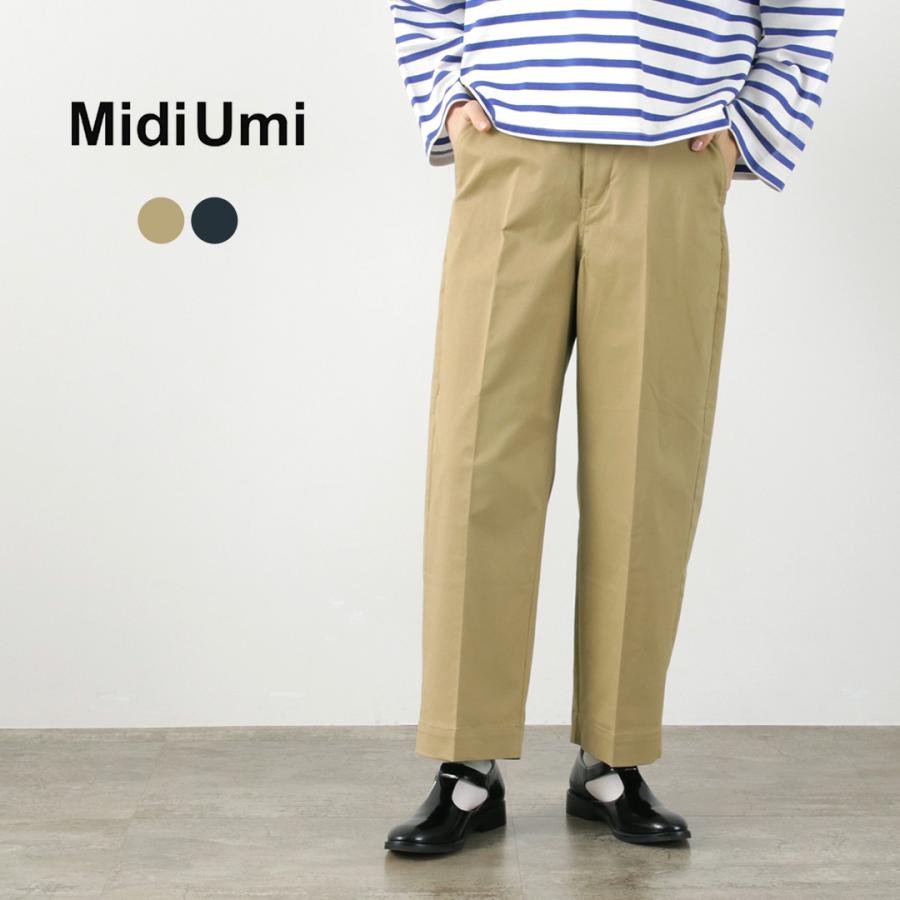 MidiUmi（ミディウミ） チノ パンツ / レディース ズボン ウエストゴム