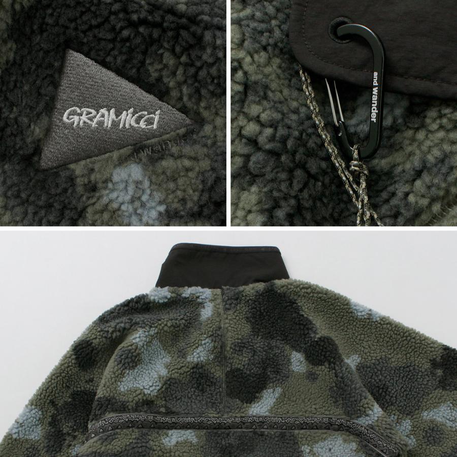 and wander（アンドワンダー） グラミチ ジャガードテープ フリース