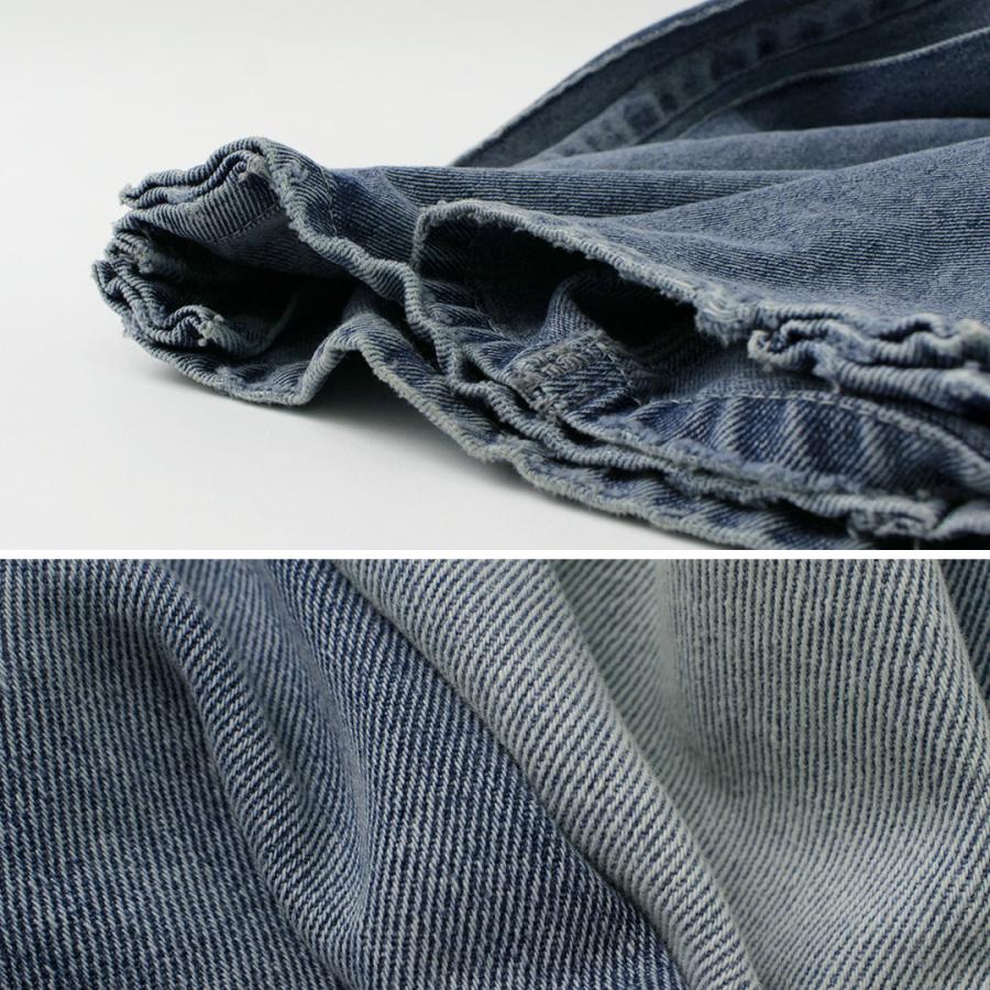 YENN YENN（イェン） サイドプリーツ デニムパンツ / レディース