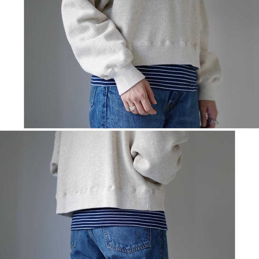 KEPANI（ケパニ） Hanalei ショートフ?ディー / スウェット 綿100 無地 レディース トップス 長袖 裏起毛 コットン 日本製